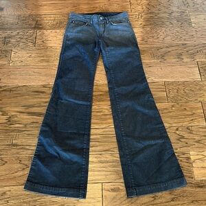 Club Monaco Indigo Wide Leg Jeans